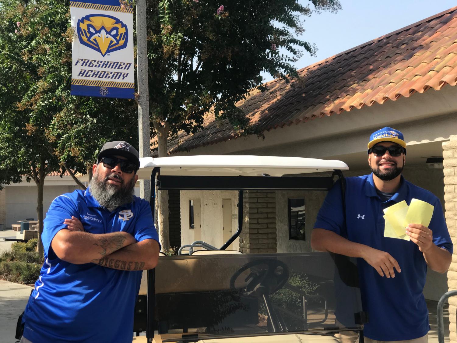 Security guards not only build relationships with students, but help keep San Pasqual High School safe and secure.