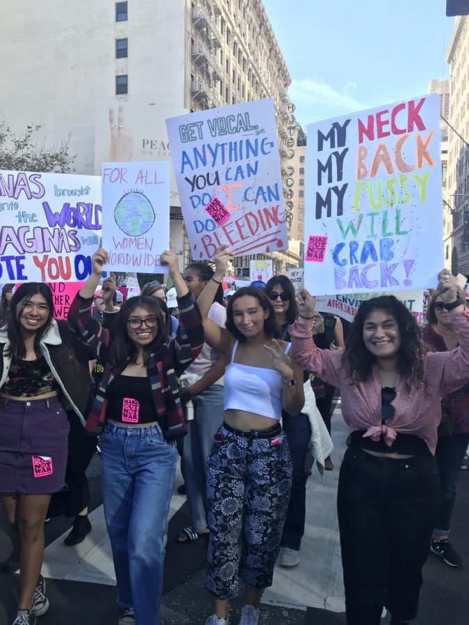 San Pasqual students attend 2019 Womens March.