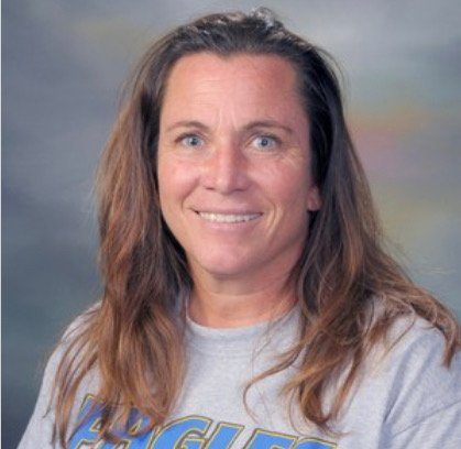 Mrs.Brown is the aerobics and special-ed teacher on campus.
