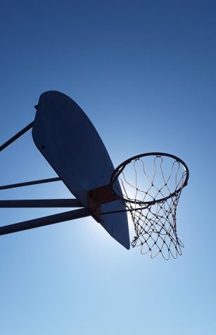 An outdoor basketball hoop at San Pasqual High School. Photo taken by: Samantha Bredel