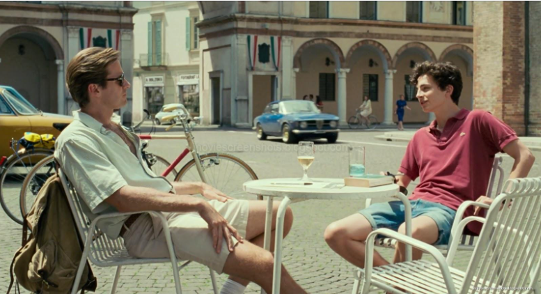 A screenshot from the film, Call Me By Your Name